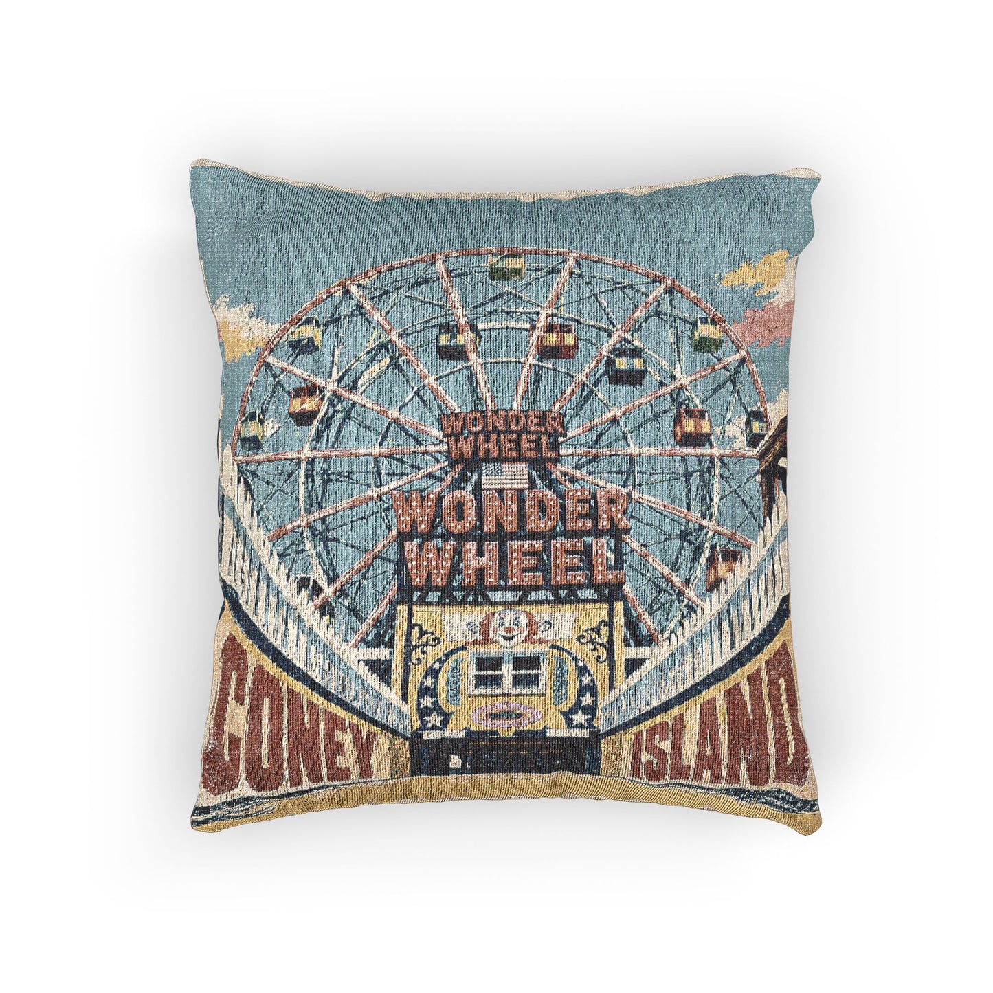 Coney Island Woven Pillow