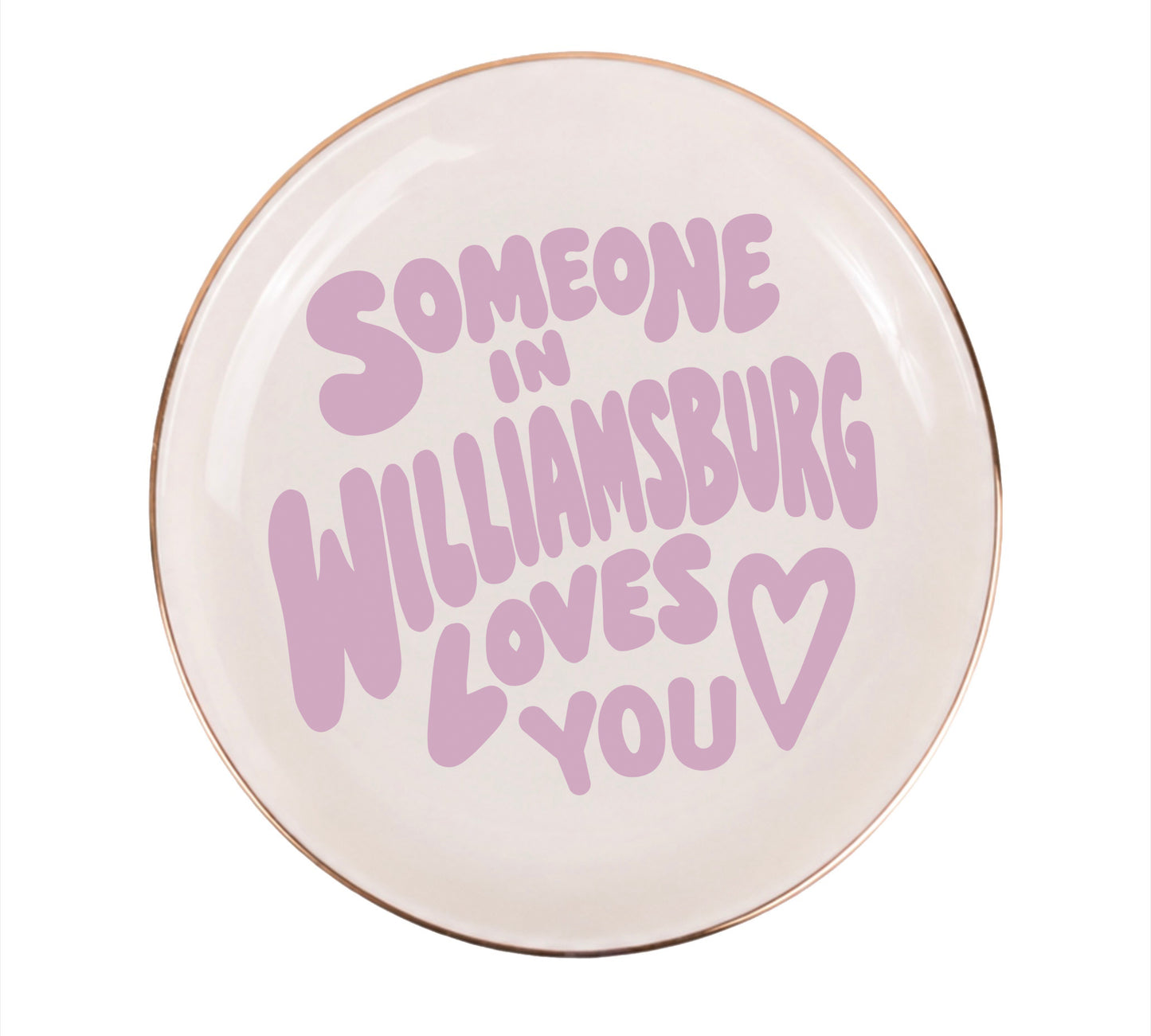 Someone in Williamsburg Loves You Ceramic Jewelry Dish, product image