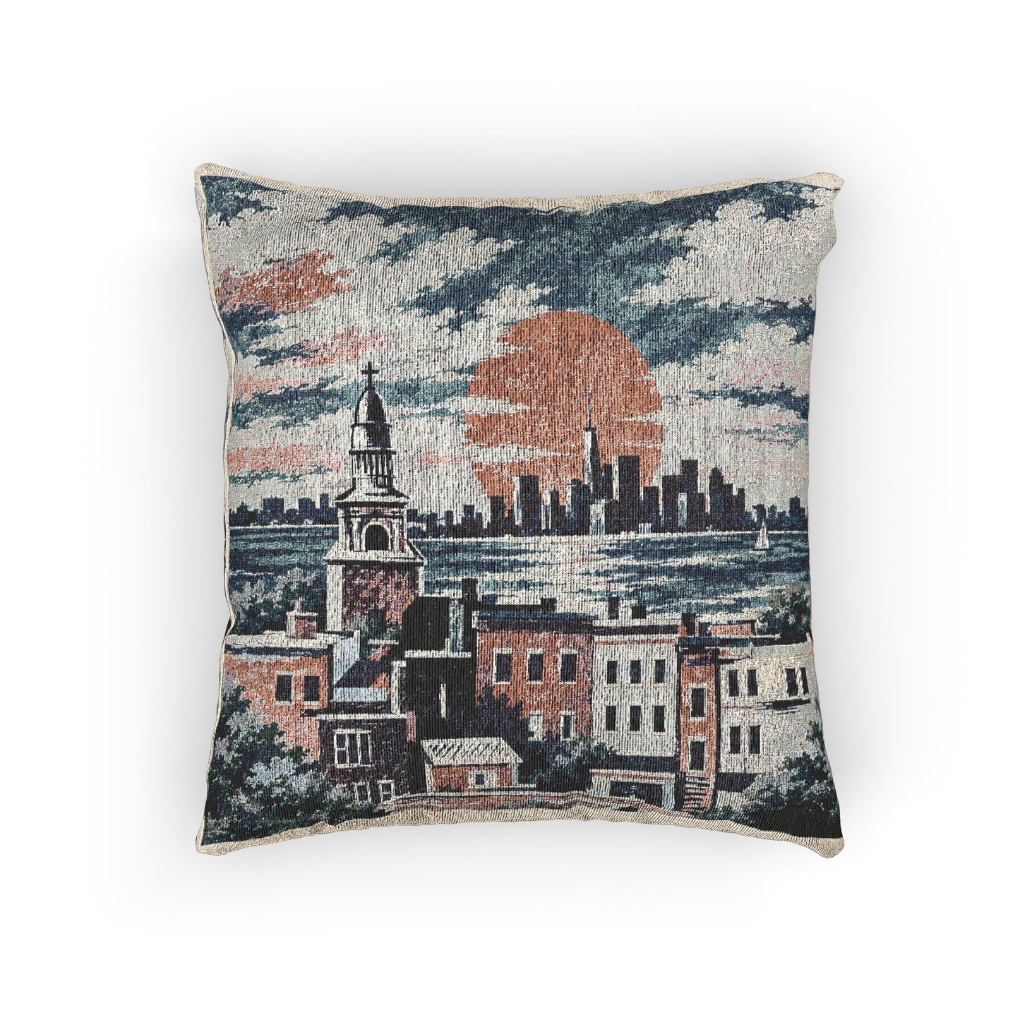 Sunset Park Woven Pillow