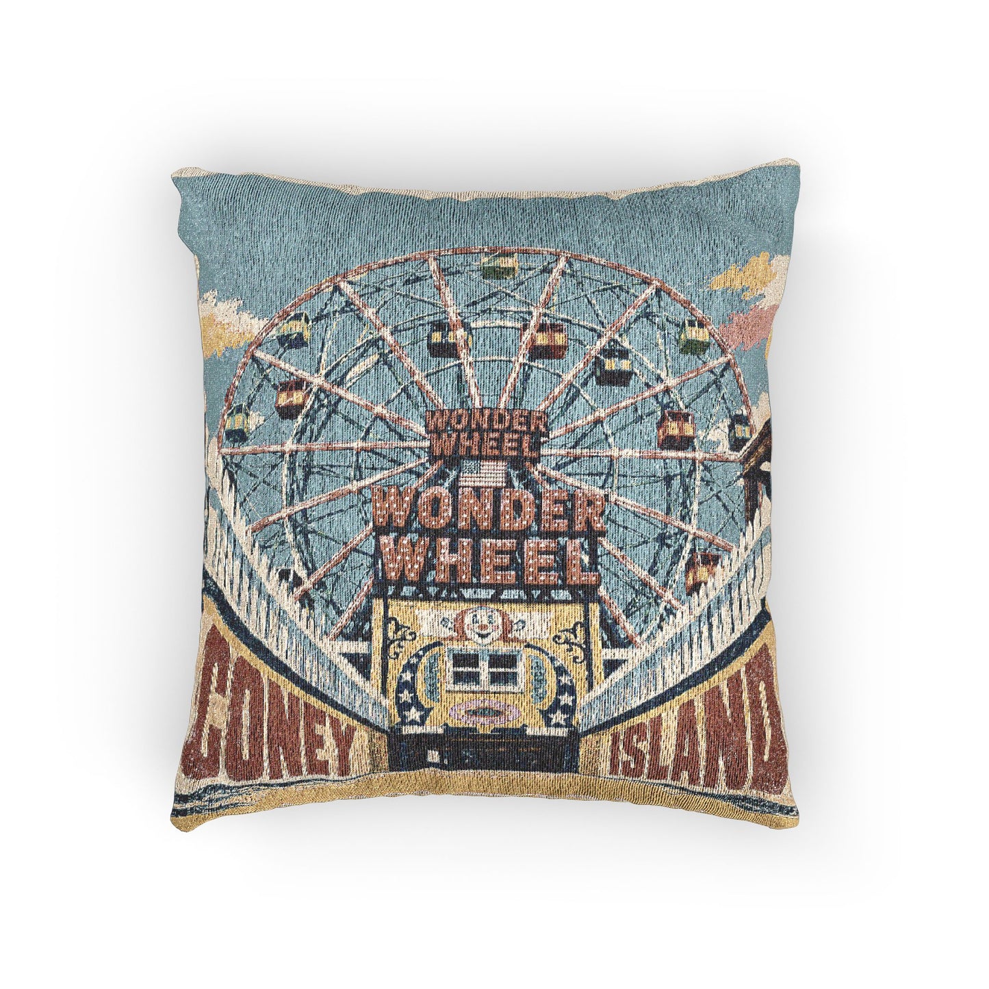 Coney Island Woven Pillow
