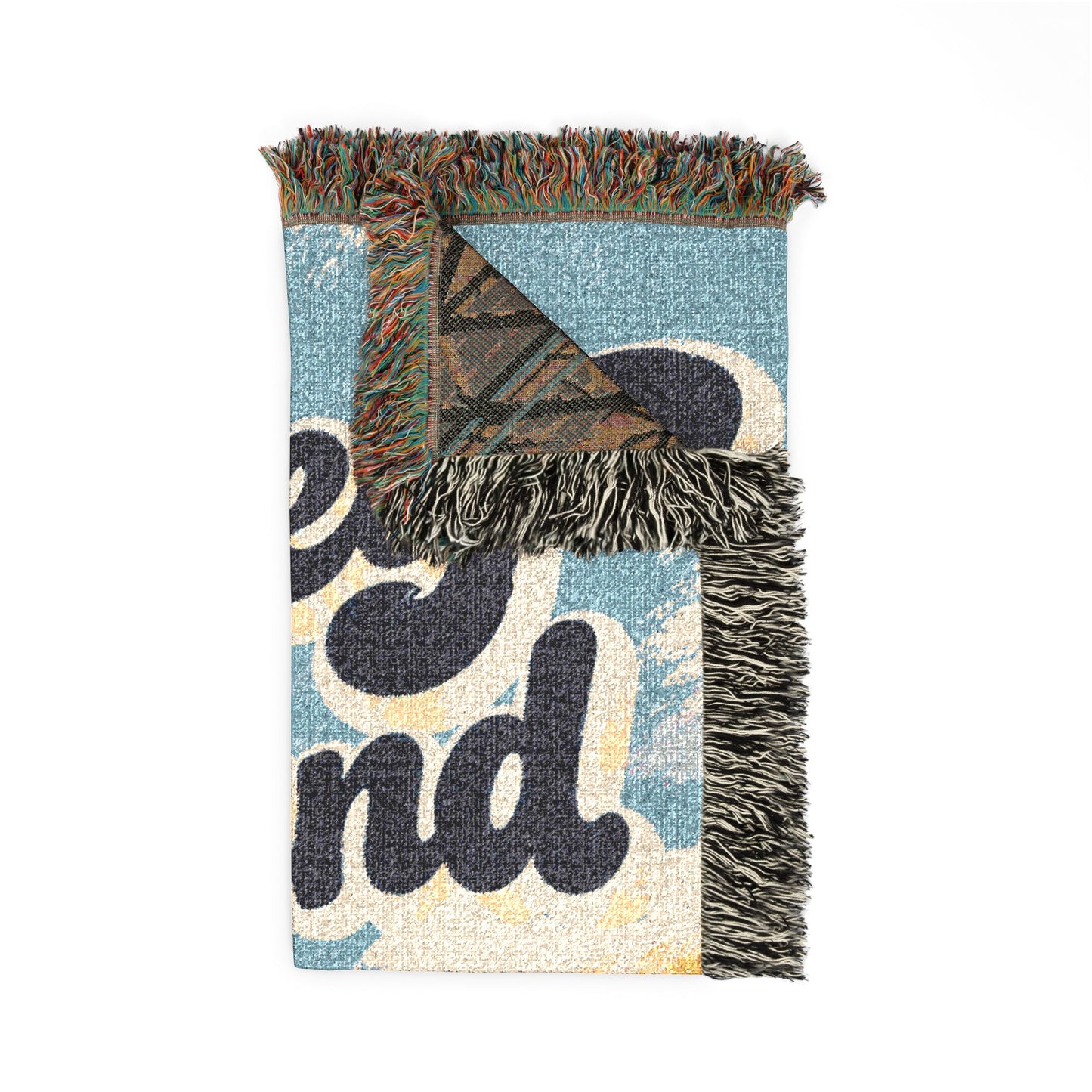 Coney Island Woven Throw Blanket – Retro Boardwalk Carousel Design