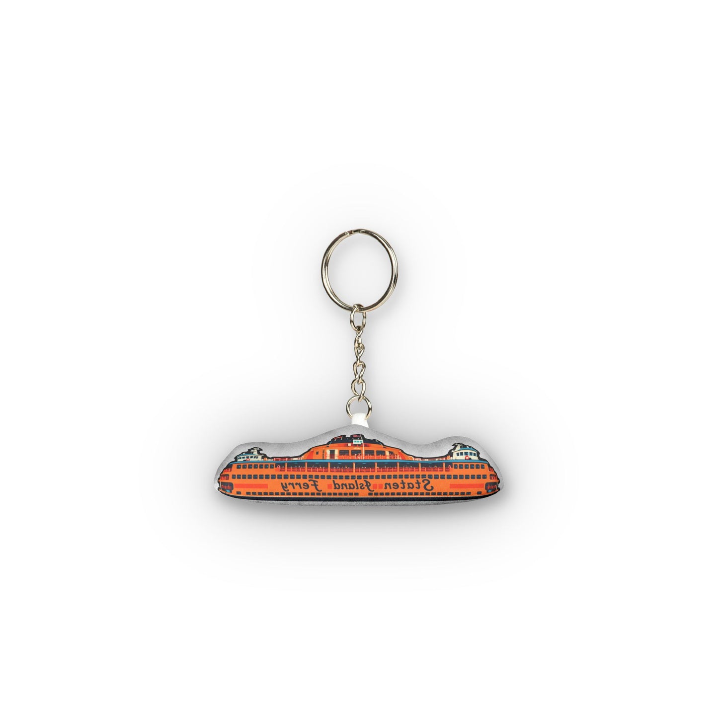 Staten Island Ferry Shape Mini Plush Keychain