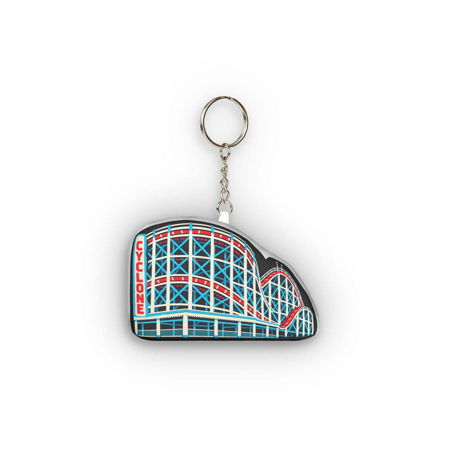Plush Keychain - Coney Island Roller Coaster Mini Plush Keyring