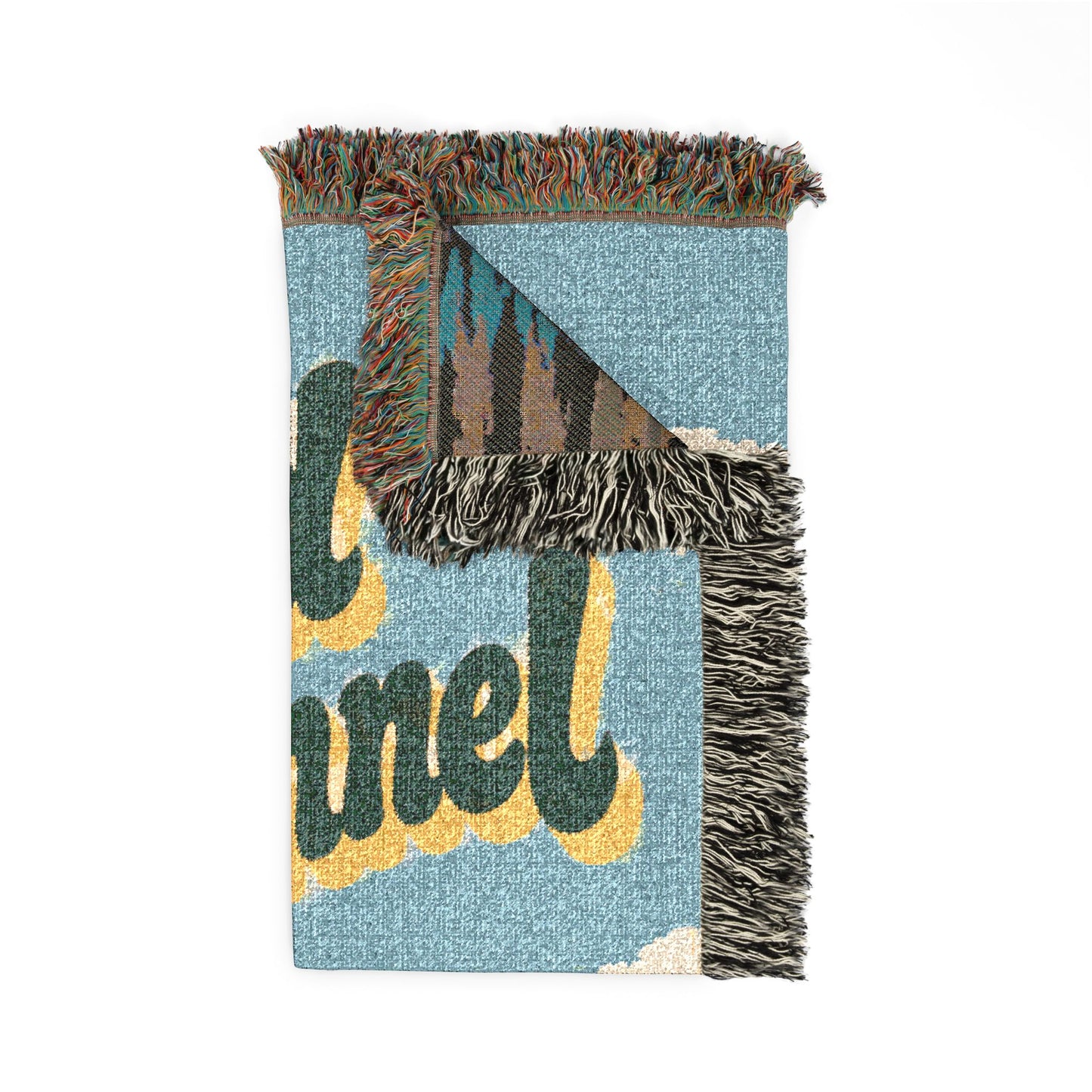Broad Channel Woven Blanket – Coastal Vintage Harbor Throw