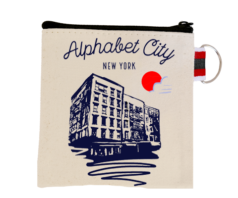 Alphabet City Manhattan Sketch Coin Purse