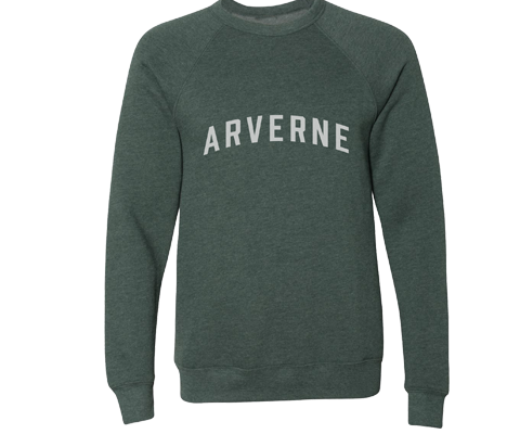 Arverne Adult Crew Neck Sweatshirt in Heather Forest
