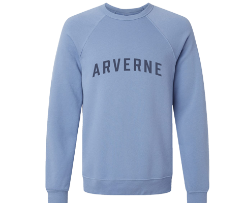 Arverne Adult Crew Neck Sweatshirt in Lavender Blue