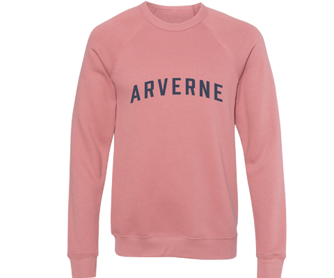 Arverne Adult Crew Neck Sweatshirt in Mauve