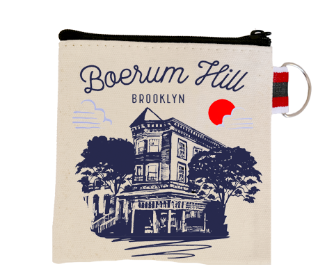Boerum Hill Brooklyn Sketch Coin Purse