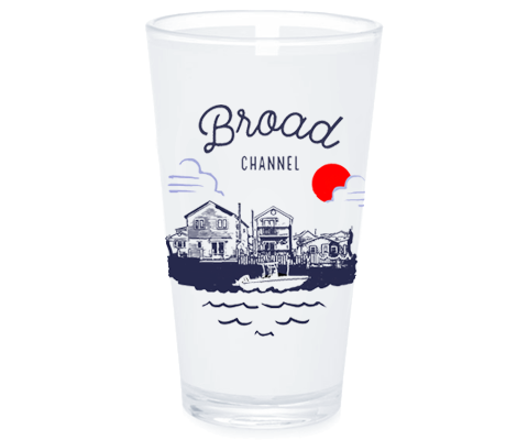 Broad Channel Sketch Pint Glass