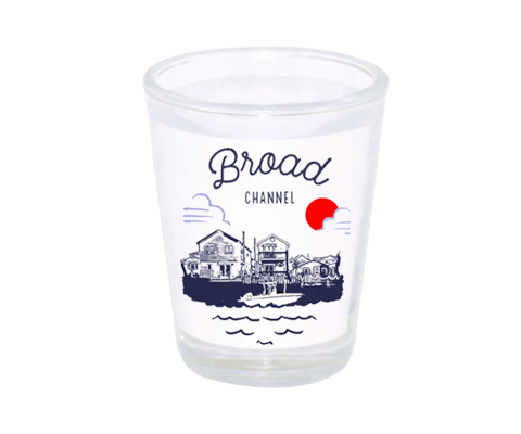 Broad Channel Sketch Shot Glass
