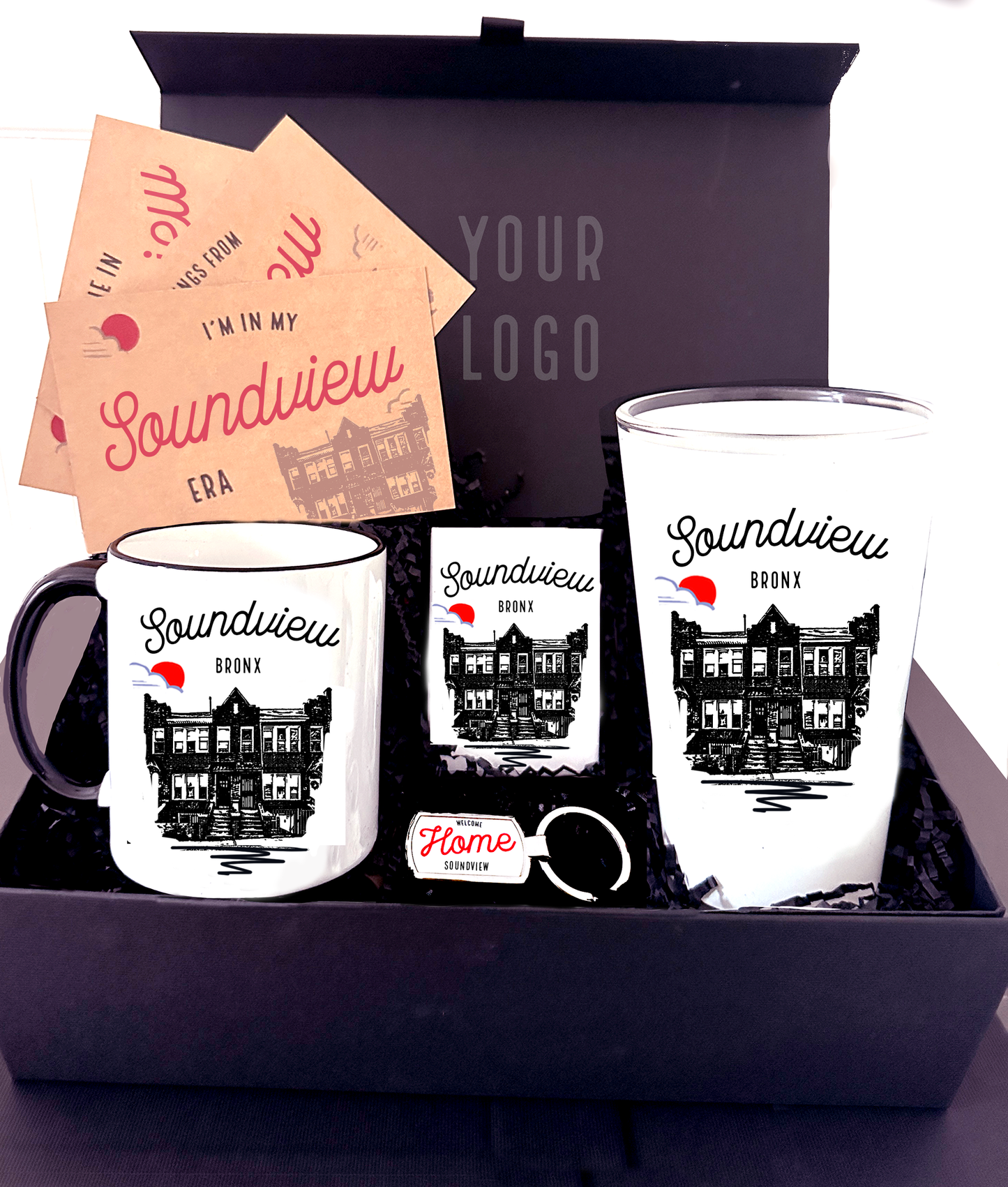 Custom Sketch of Home Bronx Gift Box