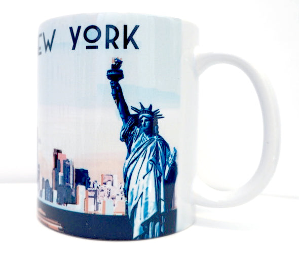 Ferry Skyline New York Mug