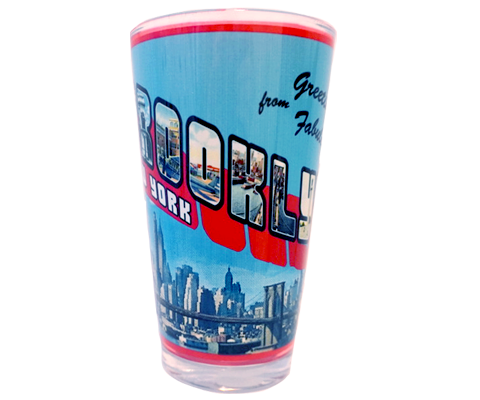 Welcome to Brooklyn New York Pint Glass