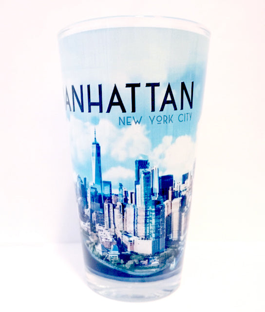 Manhattan New York Pint Glass