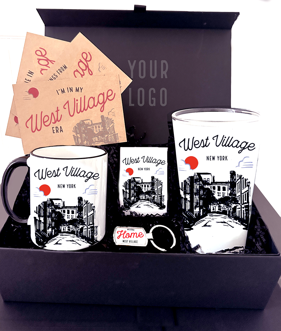 Custom Sketch of Home Manhattan Gift Box