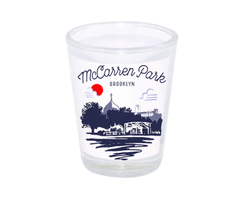 McCarren Park Brooklyn Sketch Shot Glass