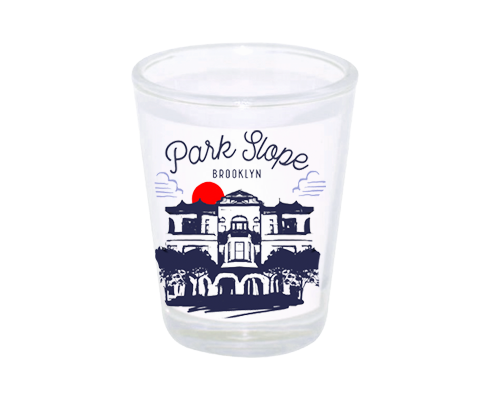 Park Slope Brooklyn Sketch Shot Glass