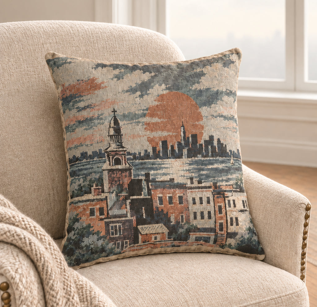 Sunset Park Woven Pillow