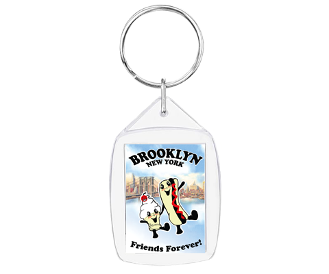 Brooklyn Friends Forever Keychain