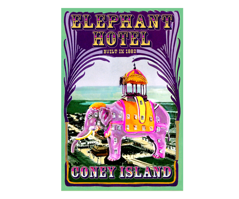 Coney Island Elephant Hotel Brooklyn Postcard