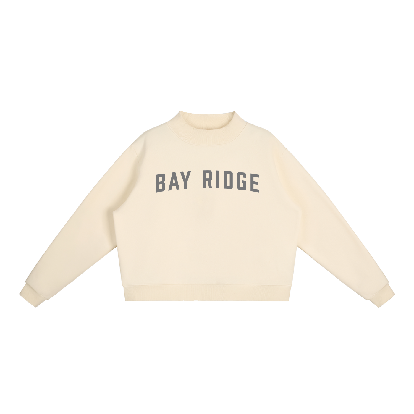 Bay Ridge Foundry Collection Fleece Mock-Neck Crew Sweatshirt