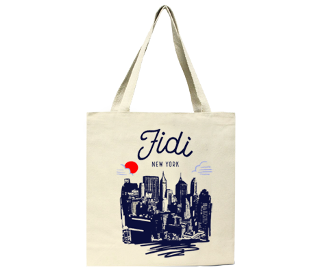 Fidi Manhattan Sketch Tote Bag