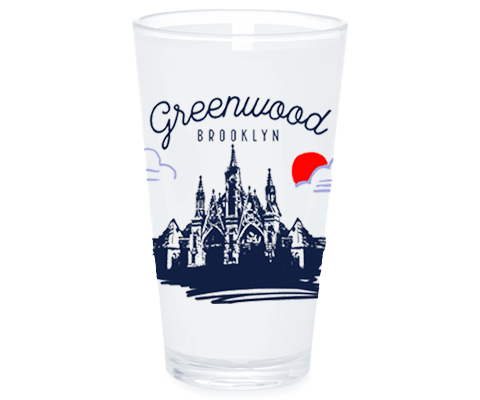 Greenwood Brooklyn Sketch Pint Glass