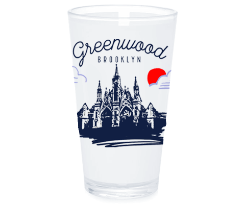 Greenwood Brooklyn Sketch Pint Glass