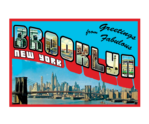 Greetings From Brooklyn Postcard