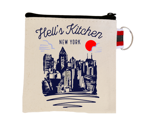 Hell's Kitchen Manhattan Sketch Coin Purse