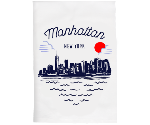 Manhattan Sketch Kitchen Tea Towel