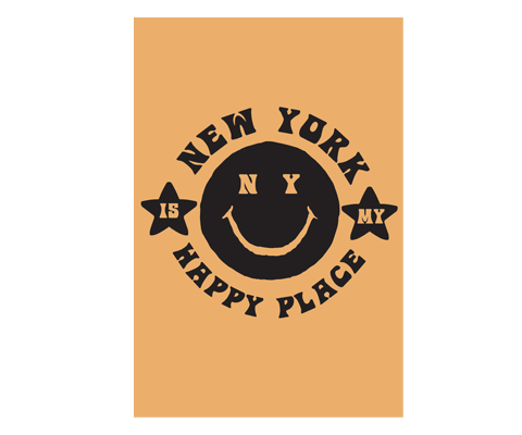 New York is My Happy Place Postcard
