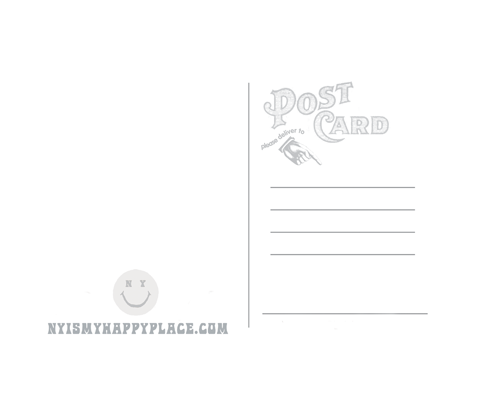 New York Rainbow Surfer Postcard