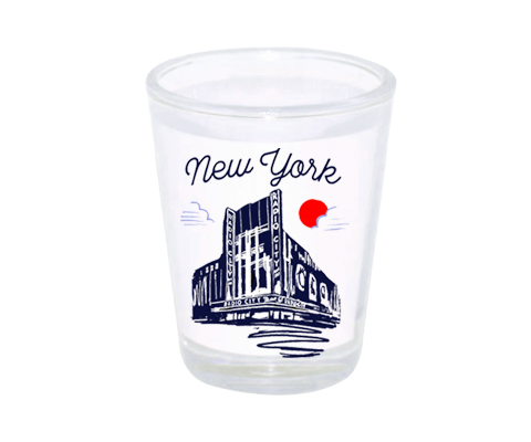 Radio City Music Hall Manhattan Sketch Shot Glass