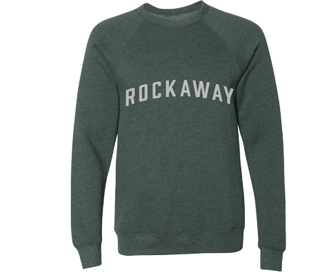 Rockaway Adult Crew Neck Sweatshirt in Heather Forest