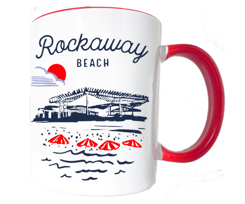 Rockaway Beach Sketch Mug