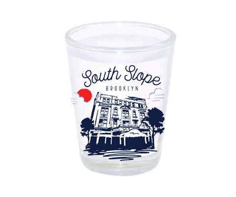 South Slope Brooklyn Sketch Shot Glass