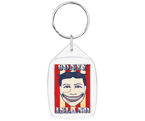 Coney Island Striped Tillie Keychain