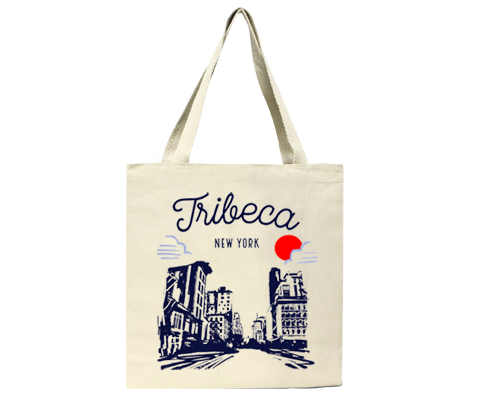 Tribeca Manhattan Sketch Tote Bag