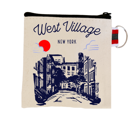 West Village Manhattan Sketch Coin Purse