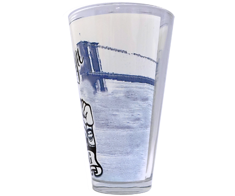 Brooklyn Strong Black Pint Glass