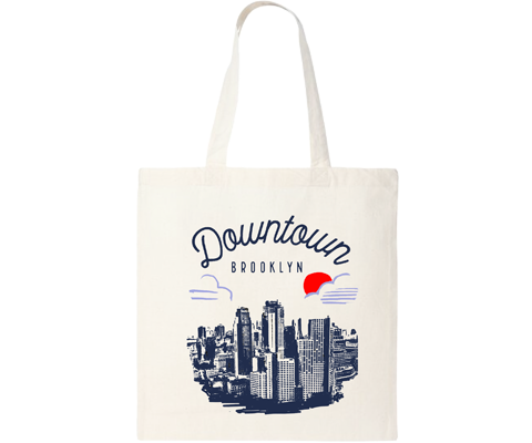 Downtown Brooklyn Sketch Tote Bag