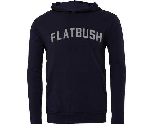 Flatbush Brooklyn Sport Hoodie with Pocket in Navy
