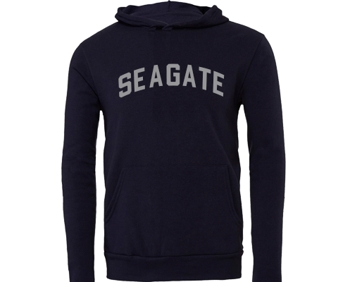 Seagate Brooklyn Sport Hoodie with Pocket in Navy