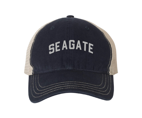 Seagate Brooklyn Classic Sport Vintage Hat in Navy/Vanilla