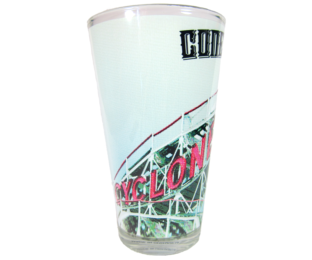 Coney Island Cyclone Roller Coaster Pint Glass