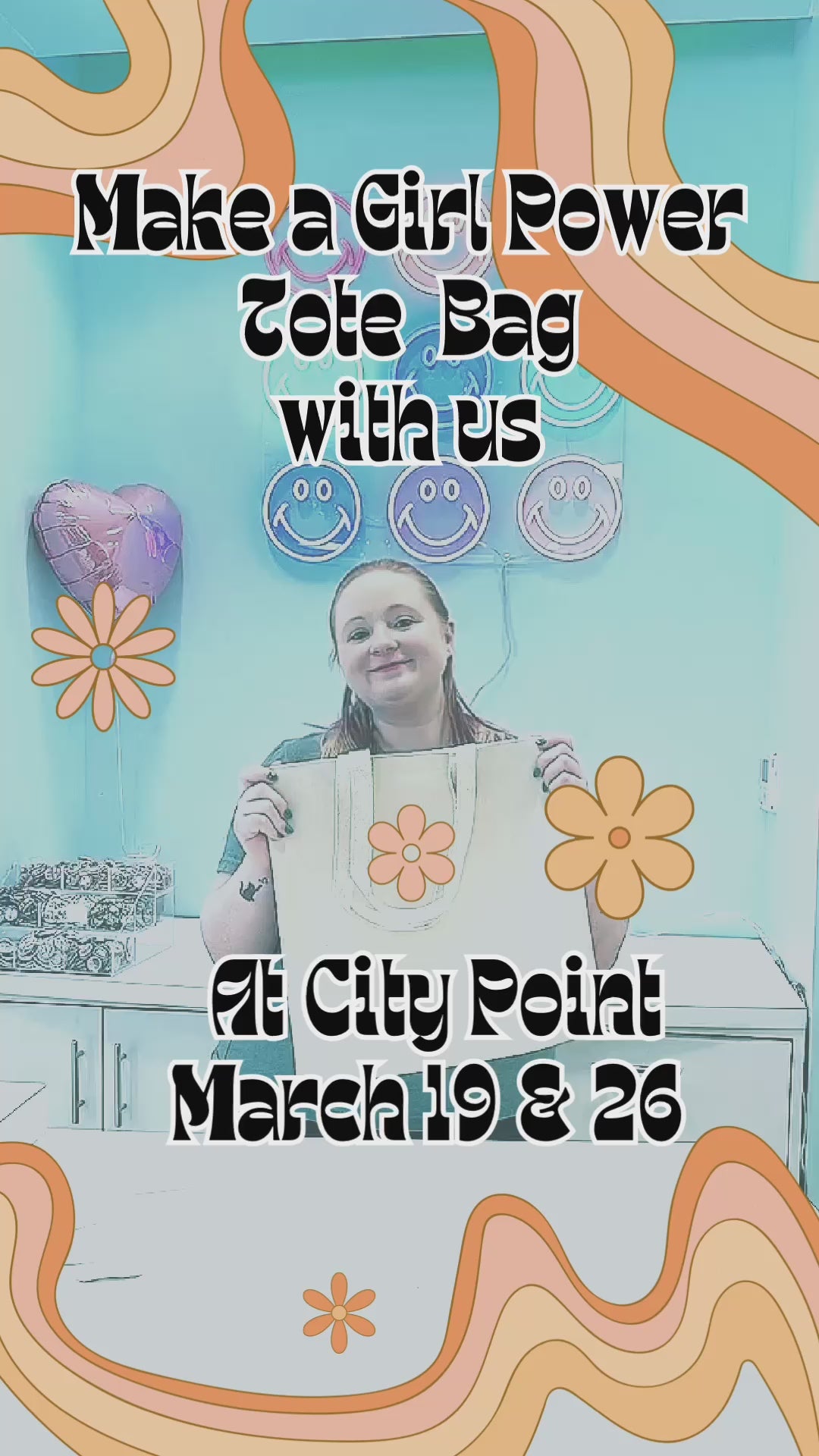 Load and play video in Gallery viewer, March 19- Women’s History Month Custom Tote Bag Workshop
