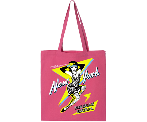 New York Burlesque Festival 2018 Hot Pink Tote Bag