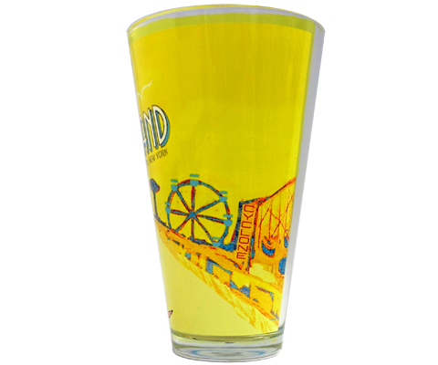 Vintage Swimmer Pint Glass